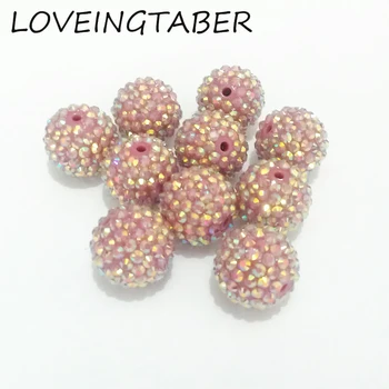 Newest ! 20mm 100pcs/lot Mauve AB Resin Rhinestone Ball Beads,Chunky Beads For Kids Jewelry Making
Newest ! 20mm 100pcs/lot Mauve AB Resin Rhinestone Ball Beads,Chunky Beads For Kids Jewelry Making