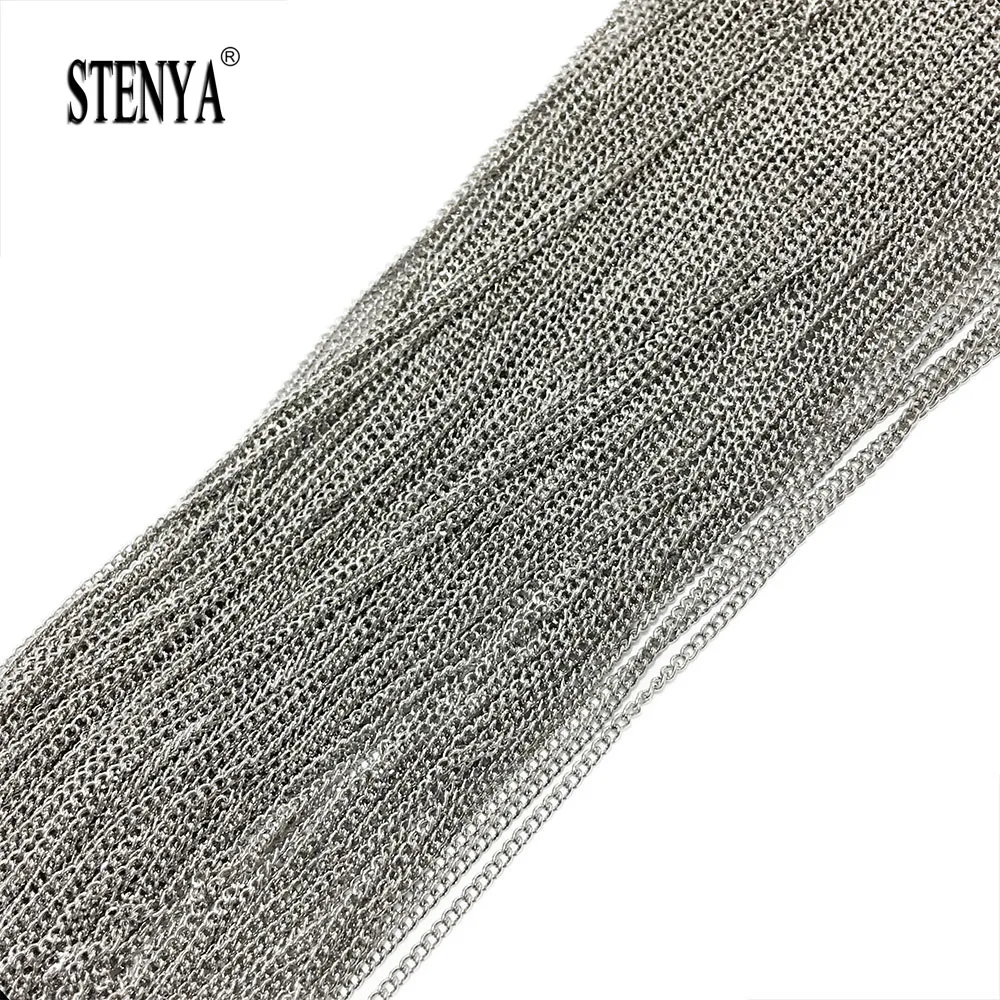 Stenya 5 Meter Link-Opened Chain Tassel Charms Jewelry Making Findings 2 mm Loop Bracelet Necklace Earrings Dangle Cable Connect
Stenya 5 Meter Link-Opened Chain Tassel Charms Jewelry Making Findings 2 mm Loop Bracelet Necklace Earrings Dangle Cable Connect