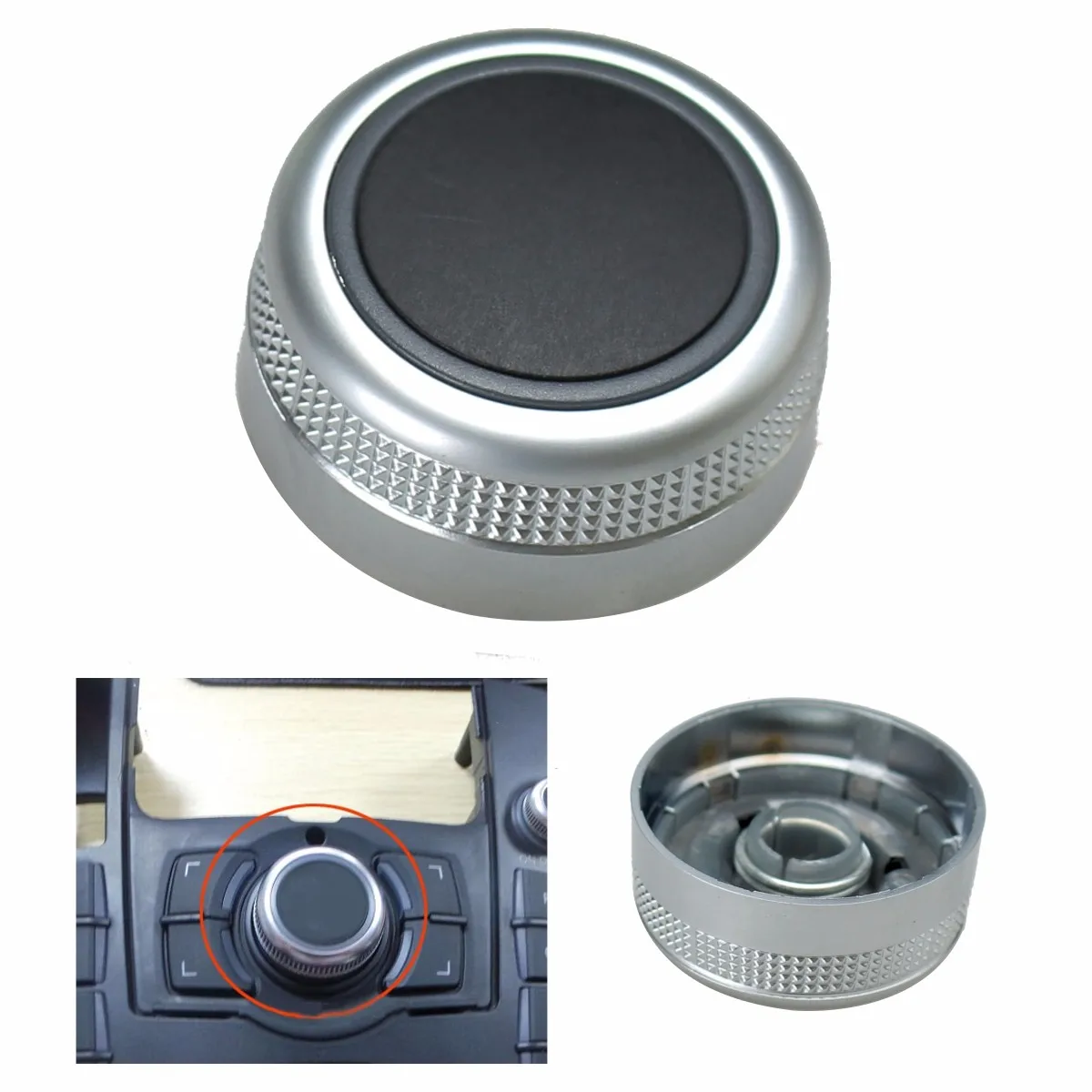 Silver Car Main Menu Multimedia Rotary Control Switch Knob Cap Cover For Audi A6 A8 Q7 S6 4F0919069
Silver Car Main Menu Multimedia Rotary Control Switch Knob Cap Cover For Audi A6 A8 Q7 S6 4F0919069