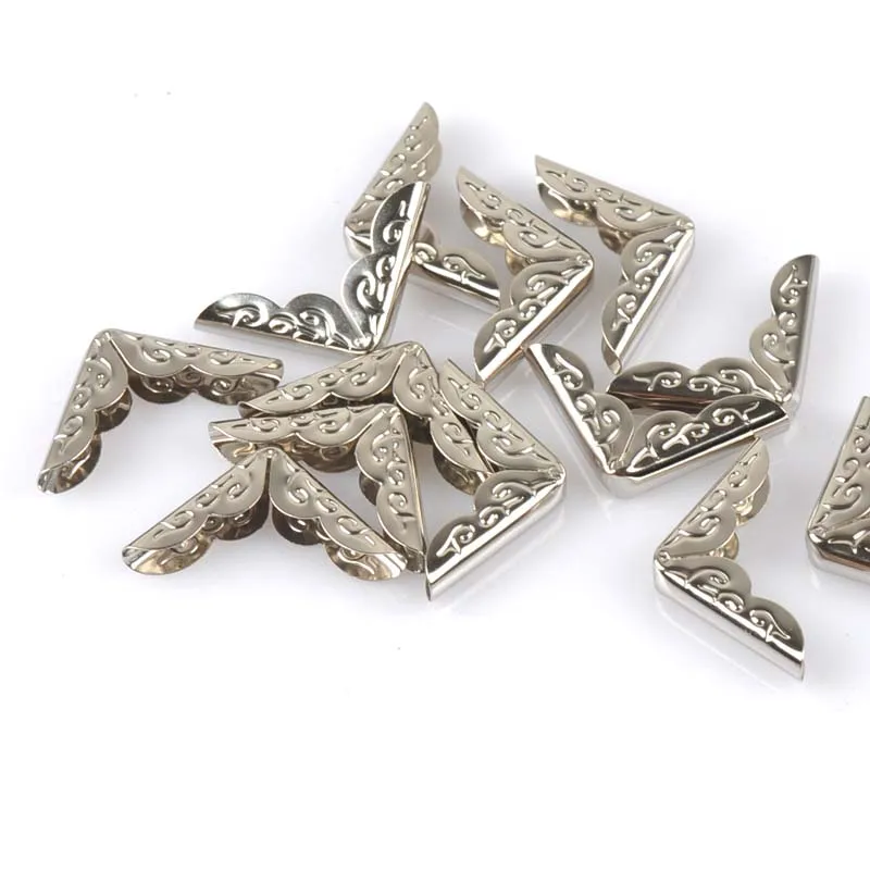 silver Metal Book Corner Trilateral Albums Menus Folders Flower Printed Protectors Decor Supplies 50pcs 20x20x3.5mm CP1807
silver Metal Book Corner Trilateral Albums Menus Folders Flower Printed Protectors Decor Supplies 50pcs 20x20x3.5mm CP1807