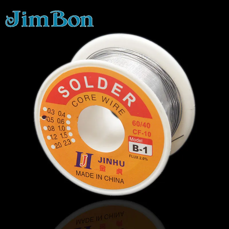 JimBon 0.5mm 100g Rosin Core Solder 60/40 Tin Lead Flux Soldering for Welder Iron Wire Reel Soldering Iron Wires Welding
JimBon 0.5mm 100g Rosin Core Solder 60/40 Tin Lead Flux Soldering for Welder Iron Wire Reel Soldering Iron Wires Welding