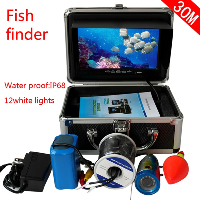 7 "30 m HD visual angler underwater Camera fish Detector fishing camera Marine GPS
7 "30 m HD visual angler underwater Camera fish Detector fishing camera Marine GPS