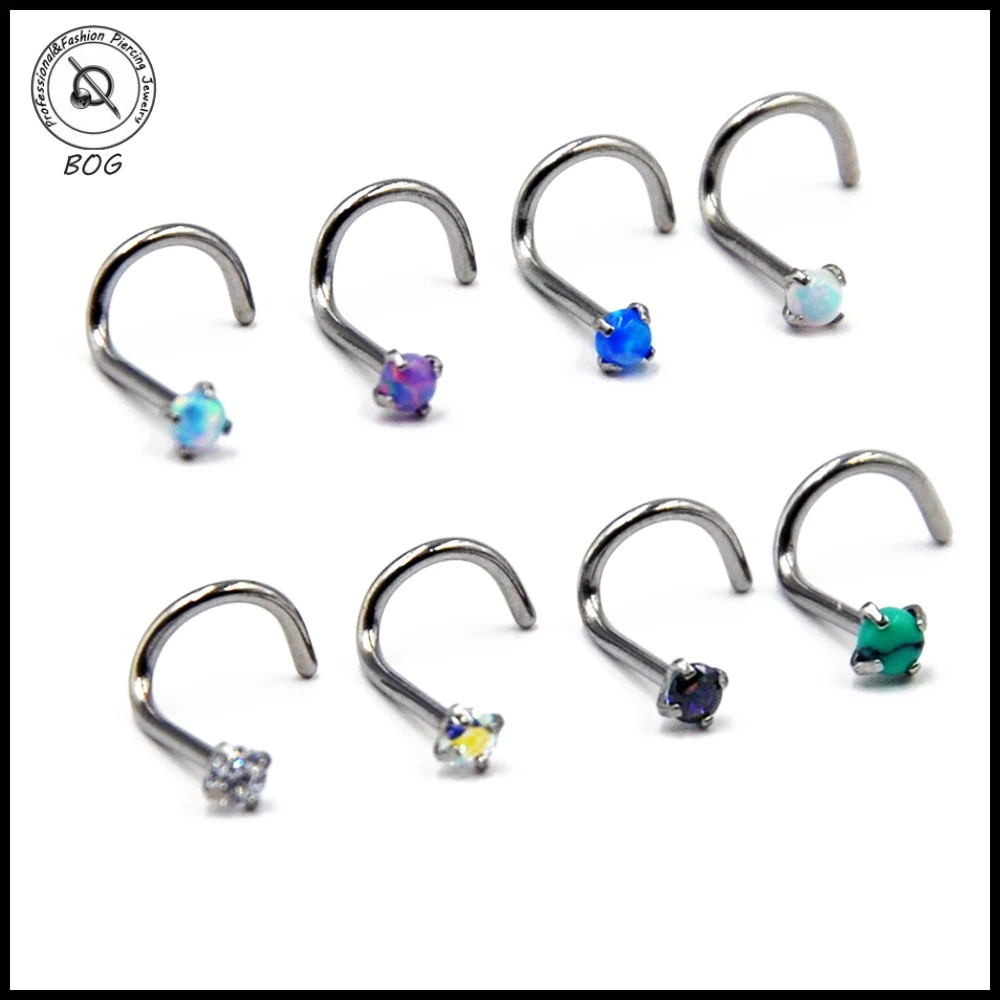 1PC 20G Steel Prong Set Zircon&Opal Nose Screw Rings Piercing Opal Zircon Nose Ring Nose Screw Body Piercing Jewelry
1PC 20G Steel Prong Set Zircon&Opal Nose Screw Rings Piercing Opal Zircon Nose Ring Nose Screw Body Piercing Jewelry
