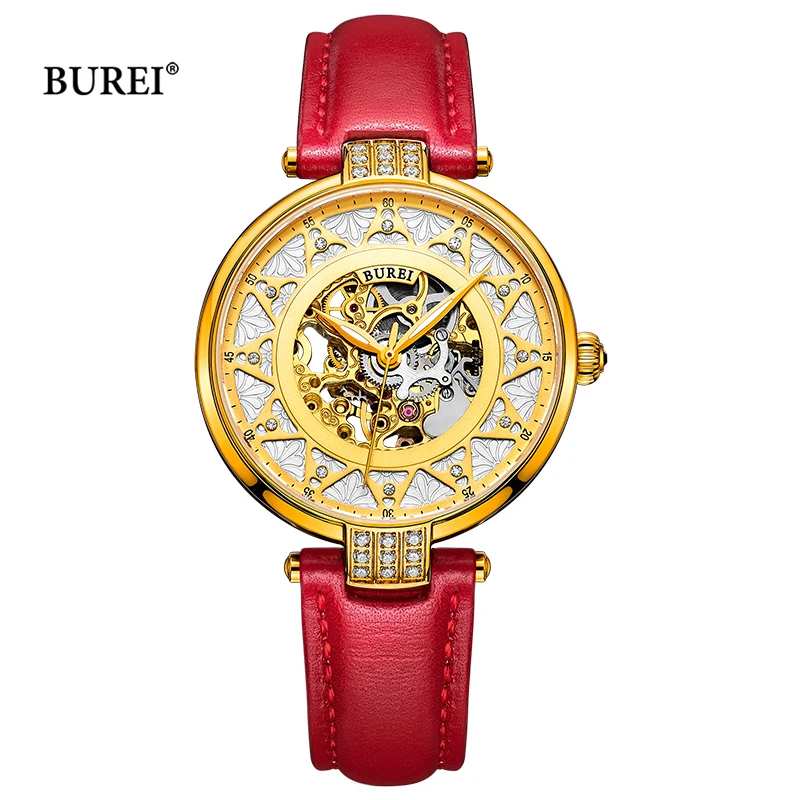 

Reloj Mujer 2017 Skeleton Mechanical Watch Women Watches Fashion Brand Luxury saat Shockproof Waterproof Clock Relogio Feminino