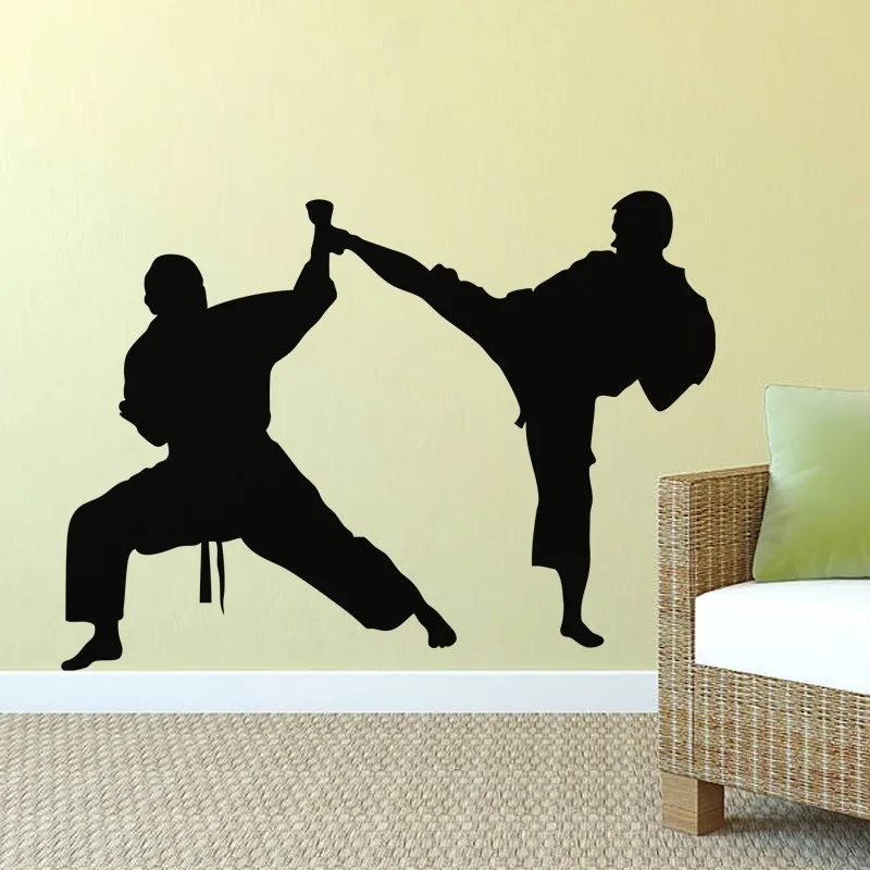 Karate Kick Defence Wall Stickers Vinyl Taekwondo studio Docoration Home Decor Removable Wall Decals For Teens Room Mural ZA223
Karate Kick Defence Wall Stickers Vinyl Taekwondo studio Docoration Home Decor Removable Wall Decals For Teens Room Mural ZA223