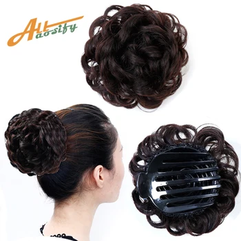 Allaosify Women's Curly Chignon With Heat Resistance Claw Drawstring Synthetic Scrunchie Wrap Hair Ring Hairpieces
Allaosify Women's Curly Chignon With Heat Resistance Claw Drawstring Synthetic Scrunchie Wrap Hair Ring Hairpieces