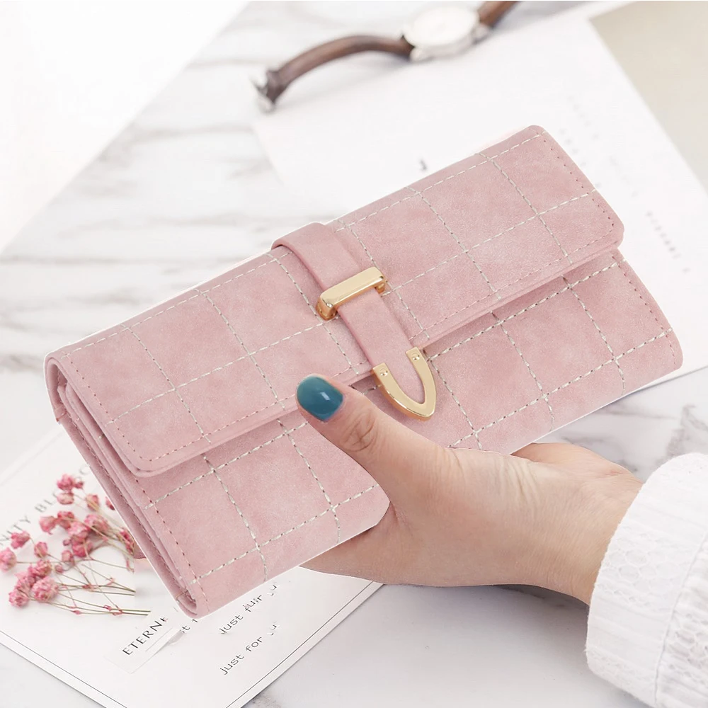 Women Wallets Long with Plaid PU Leather Fashion Hasp Coin Purse Phone Bag 9 Card Holders Female Wallet for Girls Ladies
Women Wallets Long with Plaid PU Leather Fashion Hasp Coin Purse Phone Bag 9 Card Holders Female Wallet for Girls Ladies