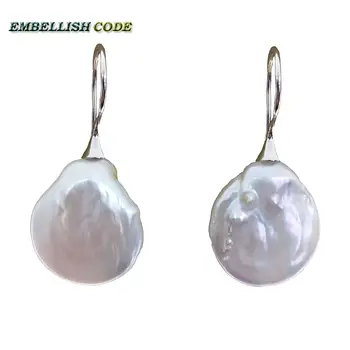 baroque keshi stely hook dangle earrings buttons coin shape larger size natural fresh water pearls Special for women
baroque keshi stely hook dangle earrings buttons coin shape larger size natural fresh water pearls Special for women