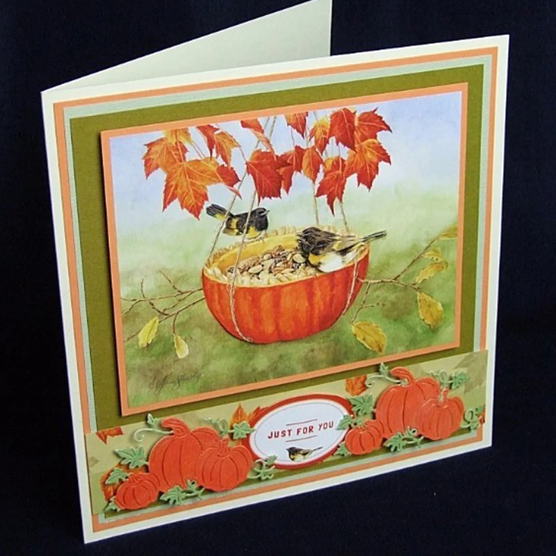 Autumn Pumpkin Patch Metal Cutting Dies Stencil for DIY Scrapbooking Photo Album Embossing Paper Cards Making Decorative Crafts
Autumn Pumpkin Patch Metal Cutting Dies Stencil for DIY Scrapbooking Photo Album Embossing Paper Cards Making Decorative Crafts