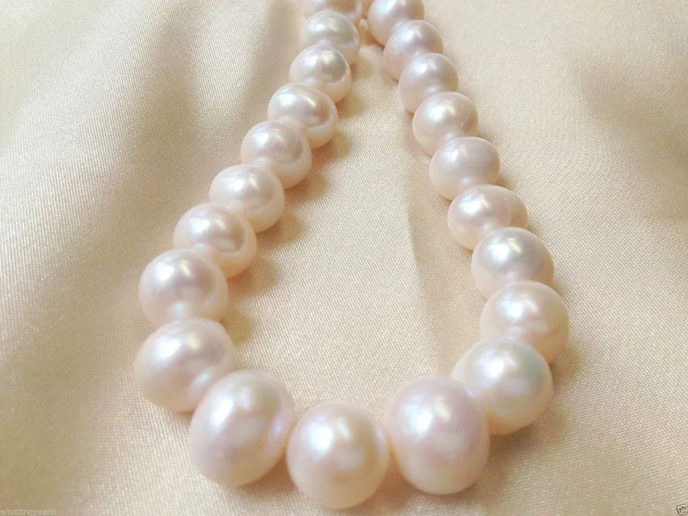 Jewelry 12-14mm Genuine Freshwater Pearl Cultured Loose Bead White Near Round AA+ 15''
Jewelry 12-14mm Genuine Freshwater Pearl Cultured Loose Bead White Near Round AA+ 15''