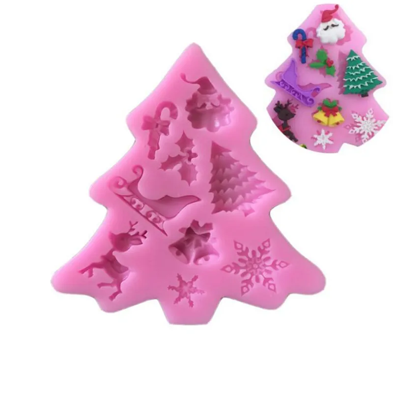 Delfenfen 1pc Christmas tree Santa Claus Silicone Fondant Mold Baking Forms Soap Mold Sugarcraft Cake Decoration Tools
Delfenfen 1pc Christmas tree Santa Claus Silicone Fondant Mold Baking Forms Soap Mold Sugarcraft Cake Decoration Tools