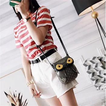 2019 Women Messenger Bags Girls PU Leather Owl Shoulder Bag Hasp Handbags Cartoon Owl Phone Card Crossbody Bags bolsa feminina
2019 Women Messenger Bags Girls PU Leather Owl Shoulder Bag Hasp Handbags Cartoon Owl Phone Card Crossbody Bags bolsa feminina