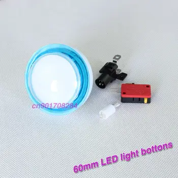 5 Pieces/lot 60mm Type LED Light Illuminated Push Buttons + Micro Switches For Arcade Machine Games Jamma #2 Blue
5 Pieces/lot 60mm Type LED Light Illuminated Push Buttons + Micro Switches For Arcade Machine Games Jamma #2 Blue