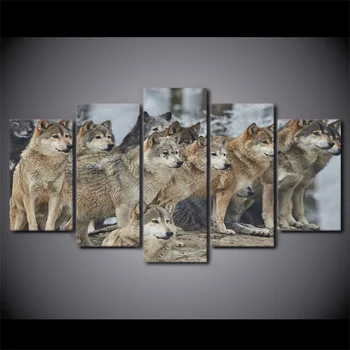 5 Pcs Brown Wolf Group Canvas HD Printed Poster Frame Painting Wall Art Pictures Framework Laminas De Cuadros De Pared
5 Pcs Brown Wolf Group Canvas HD Printed Poster Frame Painting Wall Art Pictures Framework Laminas De Cuadros De Pared