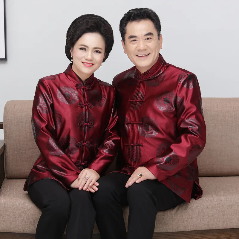 Traditional Chinese Jackets Lovers Dress Longevity Clothes Tang Suit Men Women Long Sleeve Tops Chinese Style Wedding Blouse
Traditional Chinese Jackets Lovers Dress Longevity Clothes Tang Suit Men Women Long Sleeve Tops Chinese Style Wedding Blouse