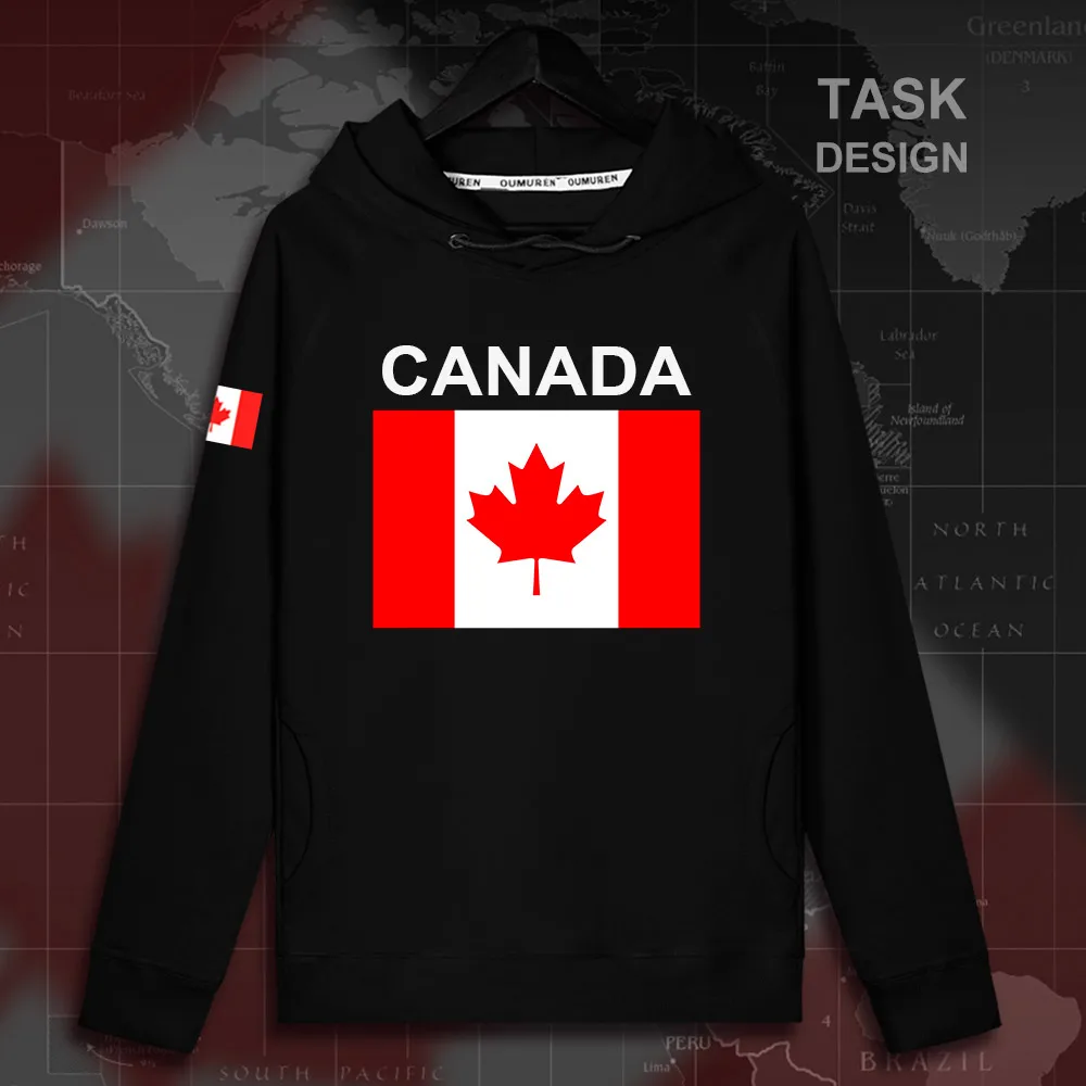 Maple Leaf Canada Canadian Outer Jacket with Pockets Womens Pullover Fleece Long Hoodies Dress