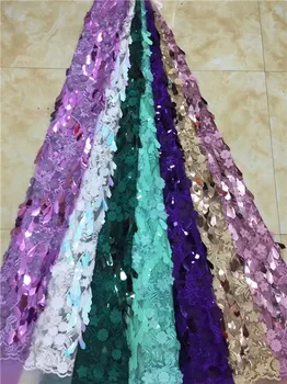 African Sequins Lace Fabric 2019 Nigerian French Tulle Lace with 3D Sequins Embroidery Lace Fabric for Dress X6
African Sequins Lace Fabric 2019 Nigerian French Tulle Lace with 3D Sequins Embroidery Lace Fabric for Dress X6