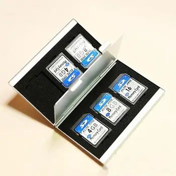 Double-Layers Aluminum Alloy SD Card Storage Box 6 SD Card Slots Memory Card Storage Box #828 New
Double-Layers Aluminum Alloy SD Card Storage Box 6 SD Card Slots Memory Card Storage Box #828 New