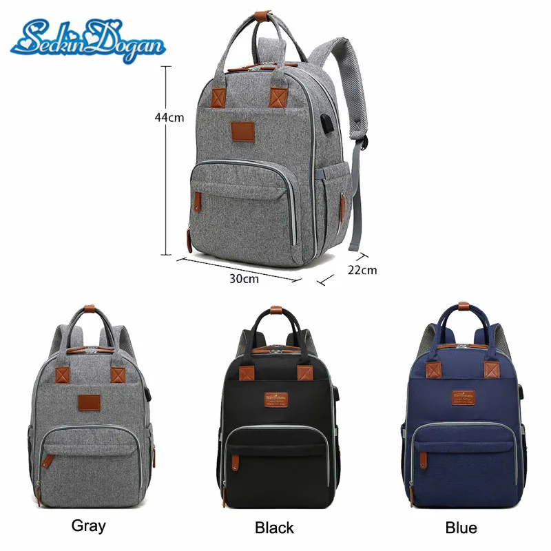 SeckinDogan Baby Diaper Bag Waterproof Mummy Bag Backpack Multifunctional USB Charging Maternity Bags Waterproof Nappy Backpack
SeckinDogan Baby Diaper Bag Waterproof Mummy Bag Backpack Multifunctional USB Charging Maternity Bags Waterproof Nappy Backpack