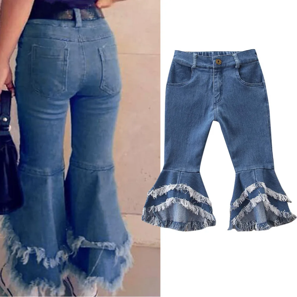 Children Toddler Kids Baby Girls Flare Pants Denim Tassel Clothes Jeans Pants Baby Boy Girls pants ropa de bebe varon leggings
Children Toddler Kids Baby Girls Flare Pants Denim Tassel Clothes Jeans Pants Baby Boy Girls pants ropa de bebe varon leggings