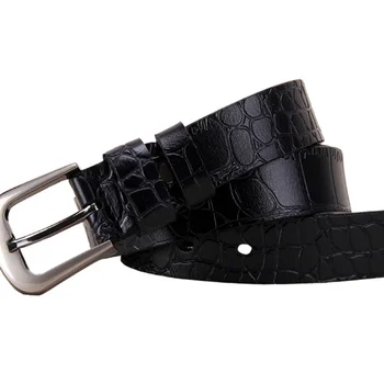 Alligator Genuine leather Belts for Women Fashion Pin buckle thin woman belt Second layer cowskin jeans strap female Blue
Alligator Genuine leather Belts for Women Fashion Pin buckle thin woman belt Second layer cowskin jeans strap female Blue