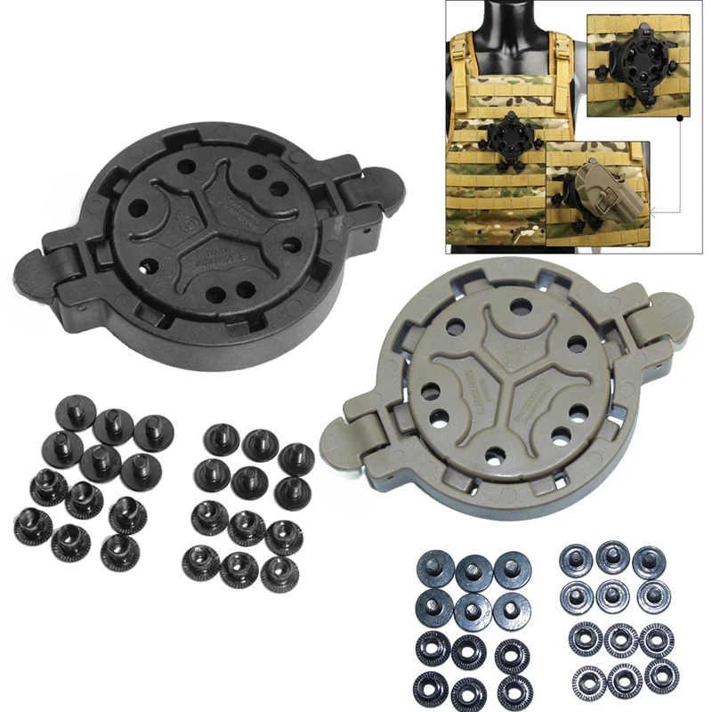 Tactical Holster Platforms Adapter Quick Disconnect System QD Mount at Any of the 360 Degree Angles
Tactical Holster Platforms Adapter Quick Disconnect System QD Mount at Any of the 360 Degree Angles