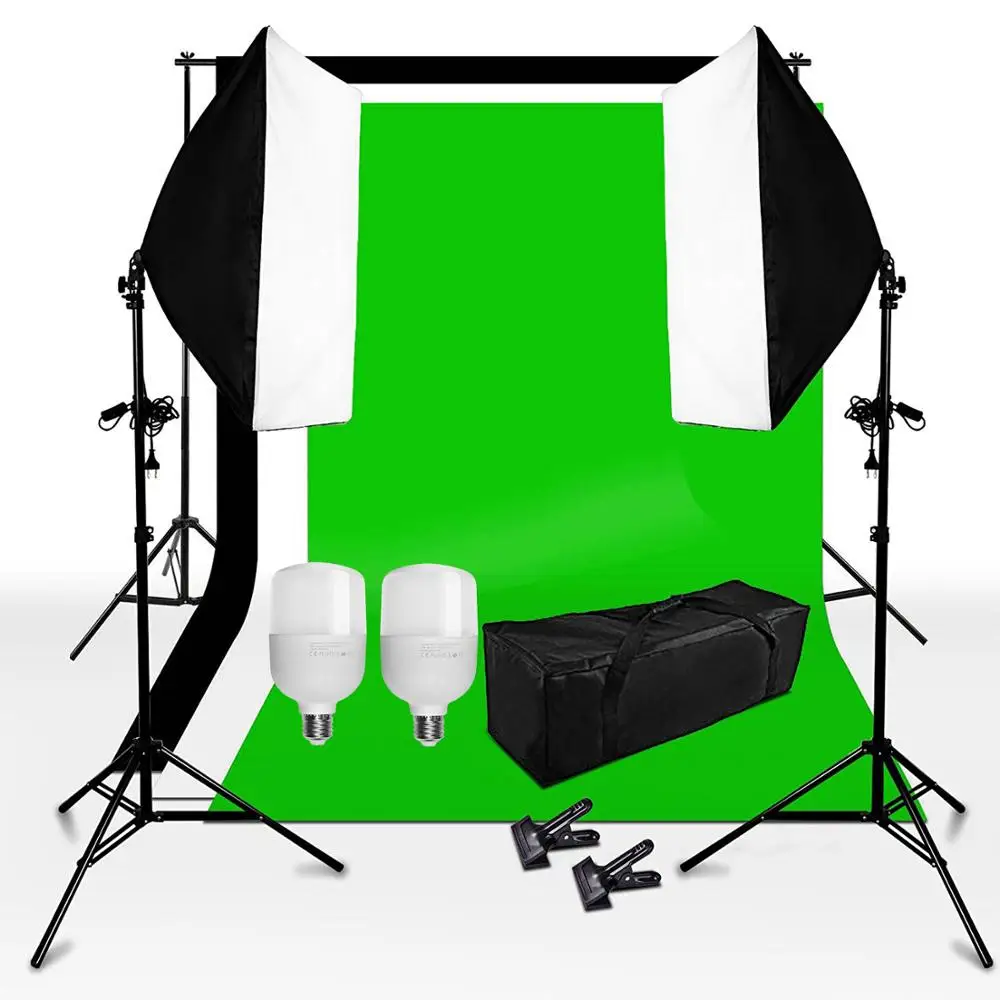 ZUOCHEN 50W LED Photo Studio Lighting Softbox Photography Studio Soft Box Light Stand Kit with 2*25W LED Bulb
ZUOCHEN 50W LED Photo Studio Lighting Softbox Photography Studio Soft Box Light Stand Kit with 2*25W LED Bulb