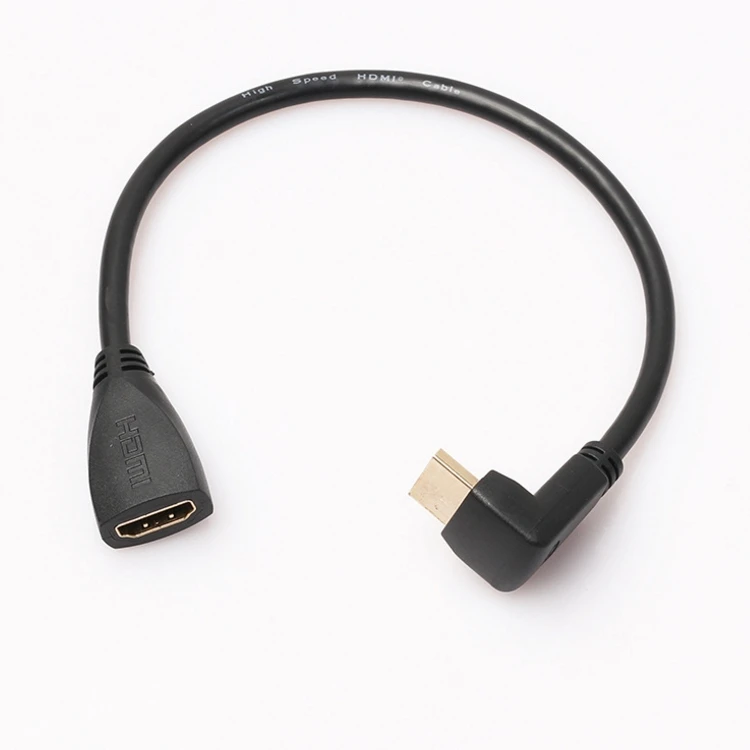 free shipping 5pcs/lot New design 270 90 Degree Right Angled HDMI Male to Female Converter Connector Adapter Cable | Компьютеры и офис