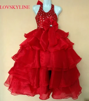 Custom-size/color Halter off the shoulder A-line satin floor-length cute girls pageant dresses girls party dresses Sky-1203
Custom-size/color Halter off the shoulder A-line satin floor-length cute girls pageant dresses girls party dresses Sky-1203