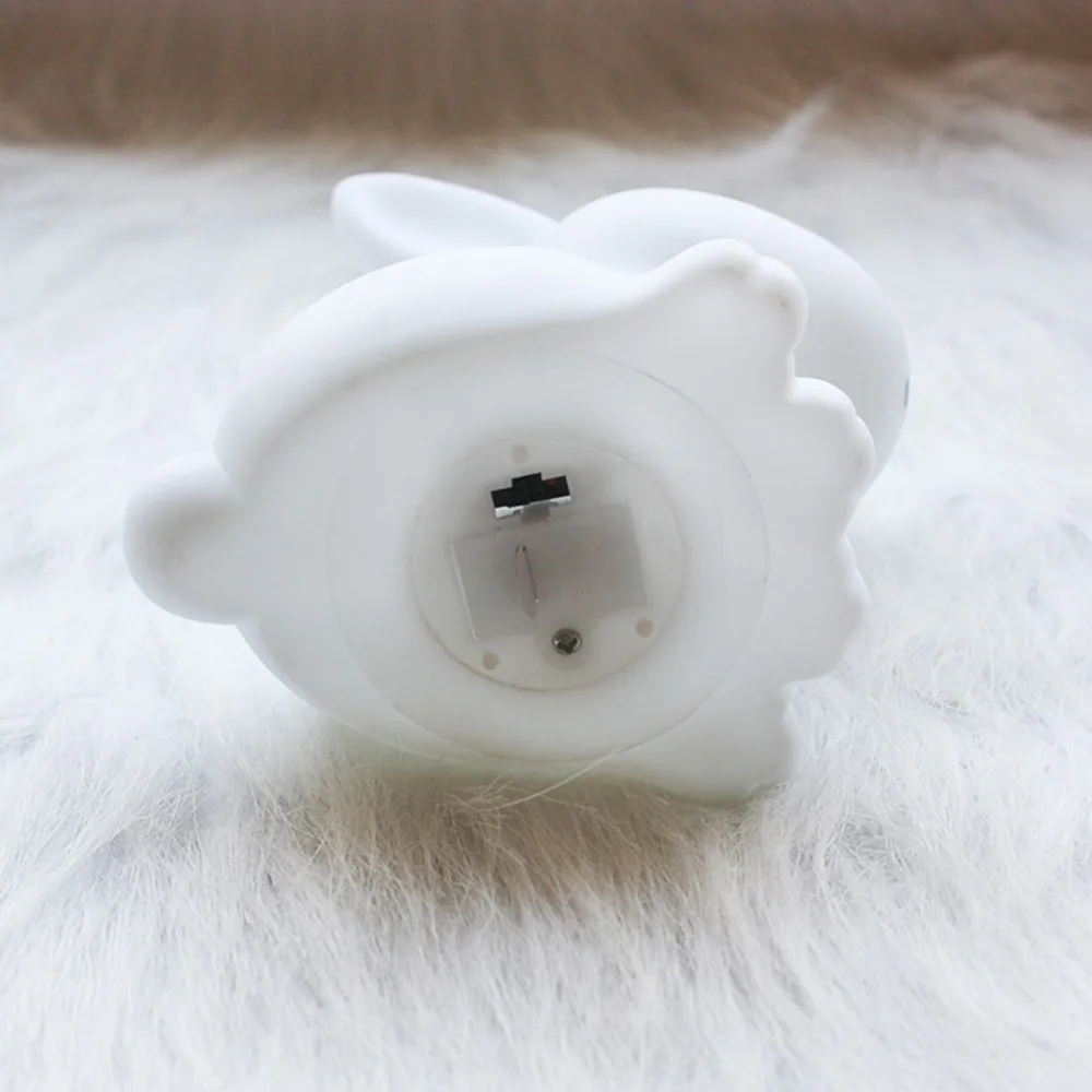 New-Arrival-Cute-Glowing-LED-Rabbit-Shape-Vinyl-Night-Light-Table-Lamp-Room-Decor-Kids
