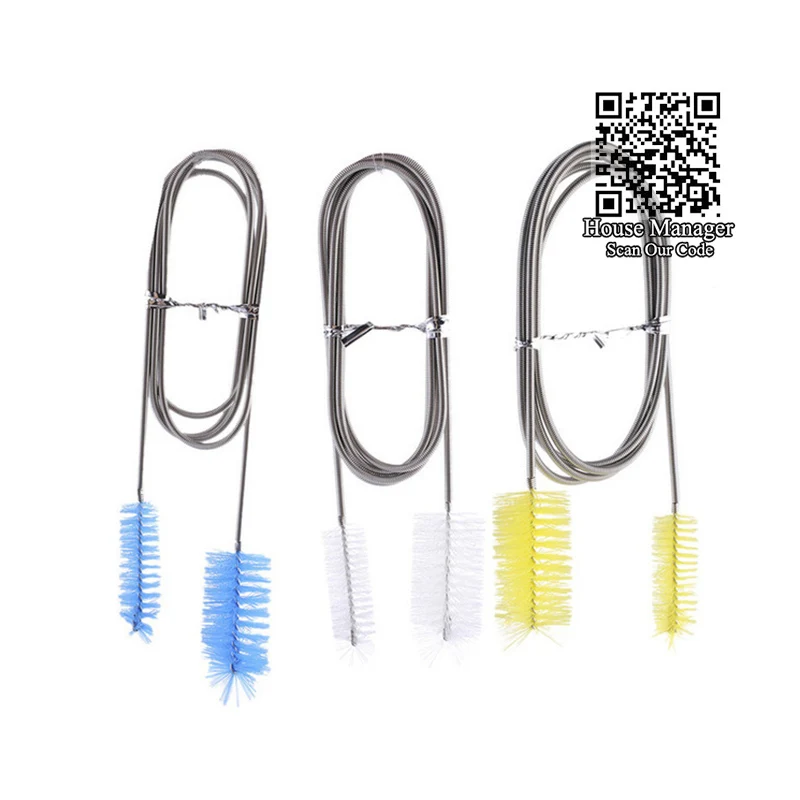 Aquarium Cleaning Brush for Water pipe Tube Hose, Stainless Steel spring flexible Cleaner Tool Water Tube Pipe Brush 155cm long
Aquarium Cleaning Brush for Water pipe Tube Hose, Stainless Steel spring flexible Cleaner Tool Water Tube Pipe Brush 155cm long