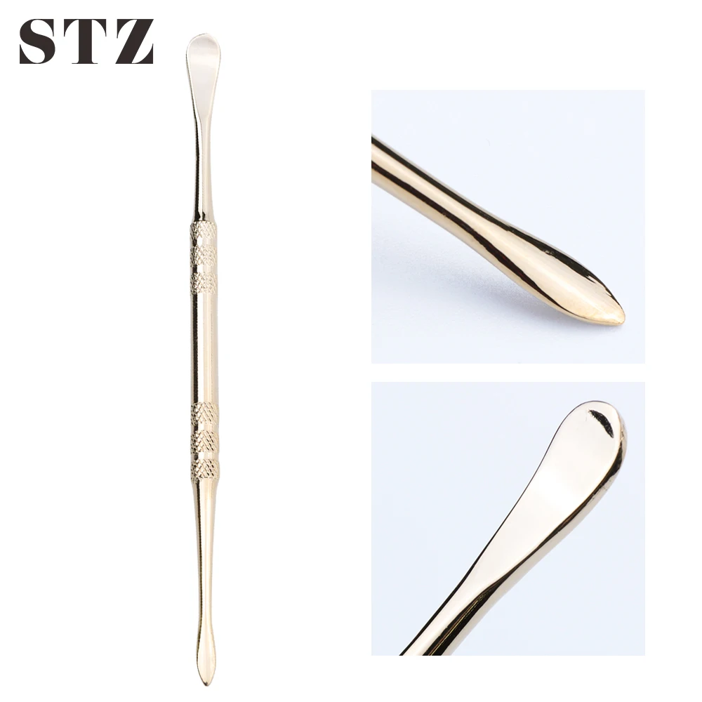 STZ Gold Cutter Nail Cuticle Pusher Professional Remover Trimmer Manicure Pedicure Stainless Steel Champagne Nail Art Tools CG01
STZ Gold Cutter Nail Cuticle Pusher Professional Remover Trimmer Manicure Pedicure Stainless Steel Champagne Nail Art Tools CG01