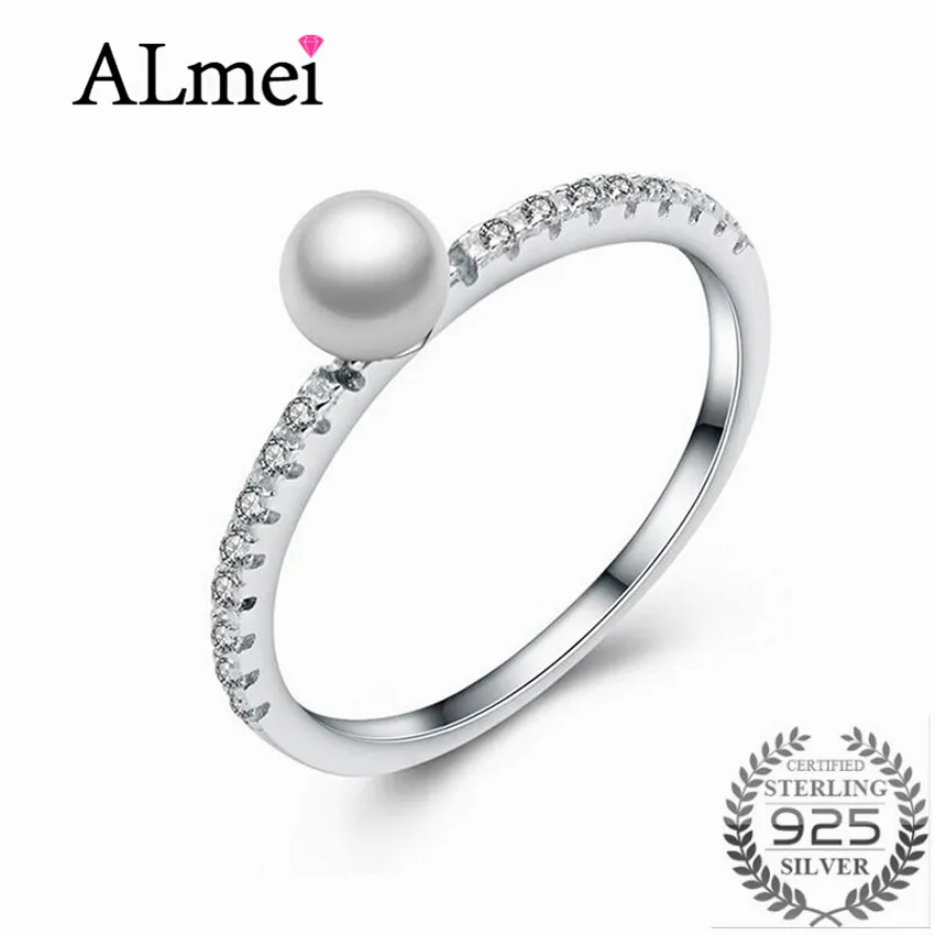 Almei New Arrival 100% 925 Sterling Silver Daisy Pearl Ring Statement Cocktail Zircon Ring Jewelry Ladies Gift with Box 5% WE248
Almei New Arrival 100% 925 Sterling Silver Daisy Pearl Ring Statement Cocktail Zircon Ring Jewelry Ladies Gift with Box 5% WE248