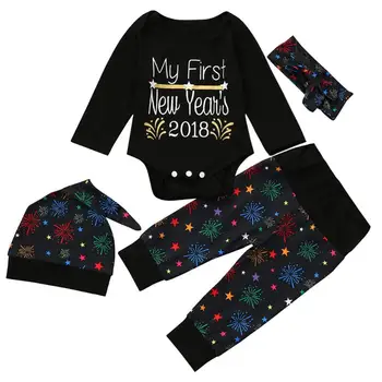 2018 New Year's Costume Baby First Christmas Clothes Set Fireworks Long Sleeve Romper Pants Hat Headband Newborn Clothing
2018 New Year's Costume Baby First Christmas Clothes Set Fireworks Long Sleeve Romper Pants Hat Headband Newborn Clothing