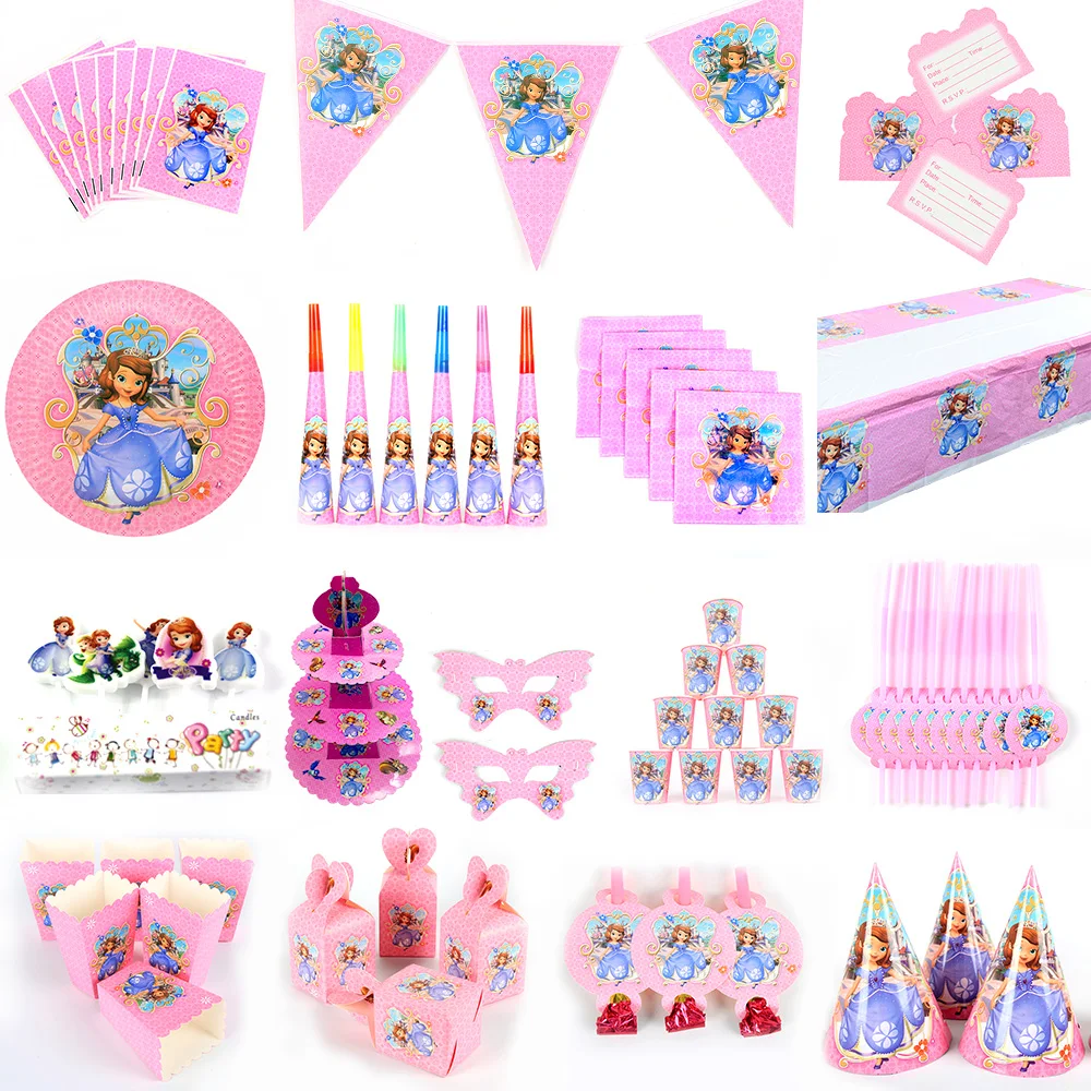 Sofia Kids Happy Birthday Party Decoration Set Princess Party Supplies Baby Birthday Party Pack Event Party Supplies
Sofia Kids Happy Birthday Party Decoration Set Princess Party Supplies Baby Birthday Party Pack Event Party Supplies