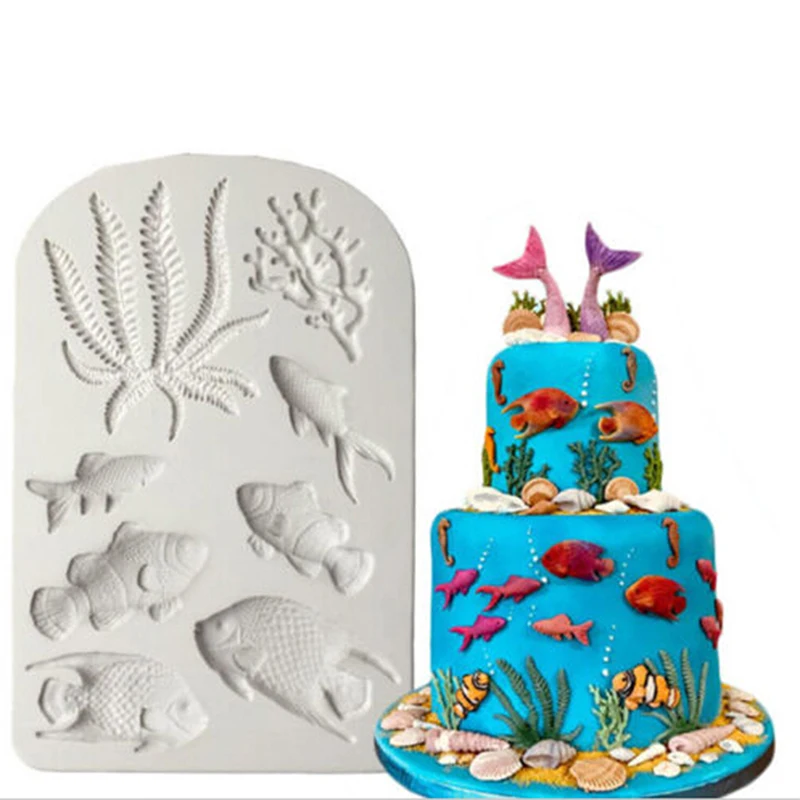 3D Silicone Mold Sea Animal fondant cake decorating tools starfish shell chocolate gumpaste mold
3D Silicone Mold Sea Animal fondant cake decorating tools starfish shell chocolate gumpaste mold