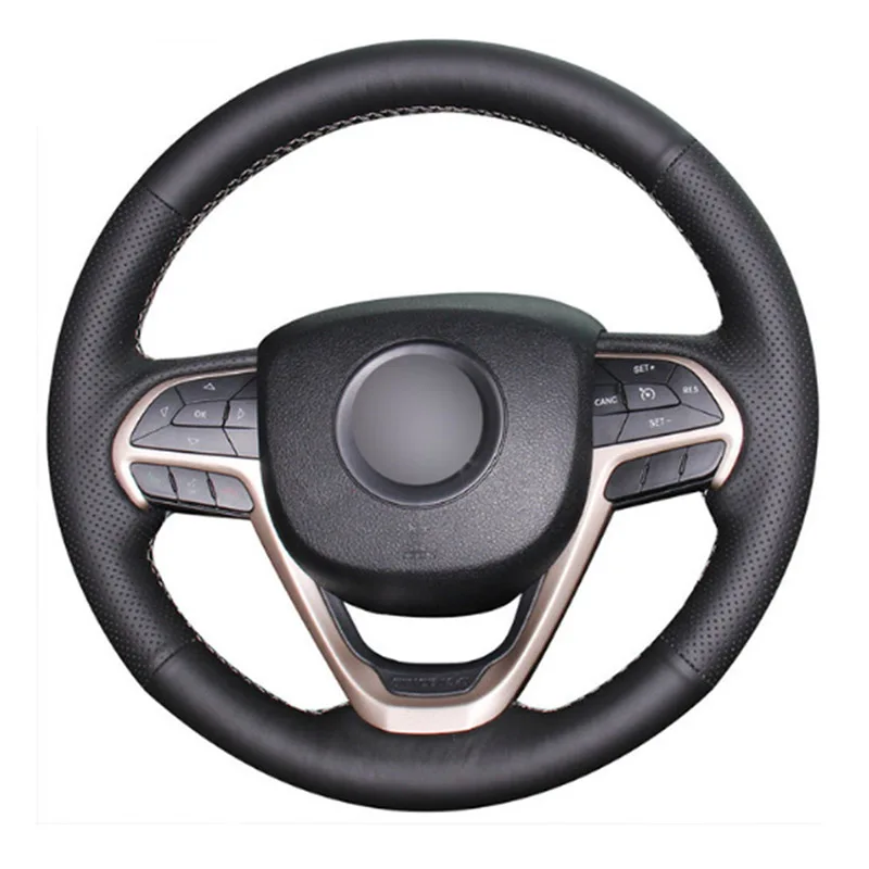 Top Leather Steering Wheel Hand-stitch on Wrap Cover For Jeep Grand Cherokee 2014-2016
Top Leather Steering Wheel Hand-stitch on Wrap Cover For Jeep Grand Cherokee 2014-2016
