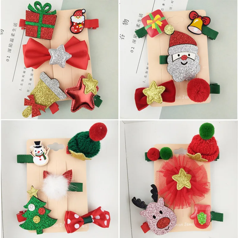 5pcs/set Christmas Newborn Kid Baby Girl Headwear Pom Pom Hair Pin New Year's Baby Girls Hairpin Hair Clips Children Gift
5pcs/set Christmas Newborn Kid Baby Girl Headwear Pom Pom Hair Pin New Year's Baby Girls Hairpin Hair Clips Children Gift