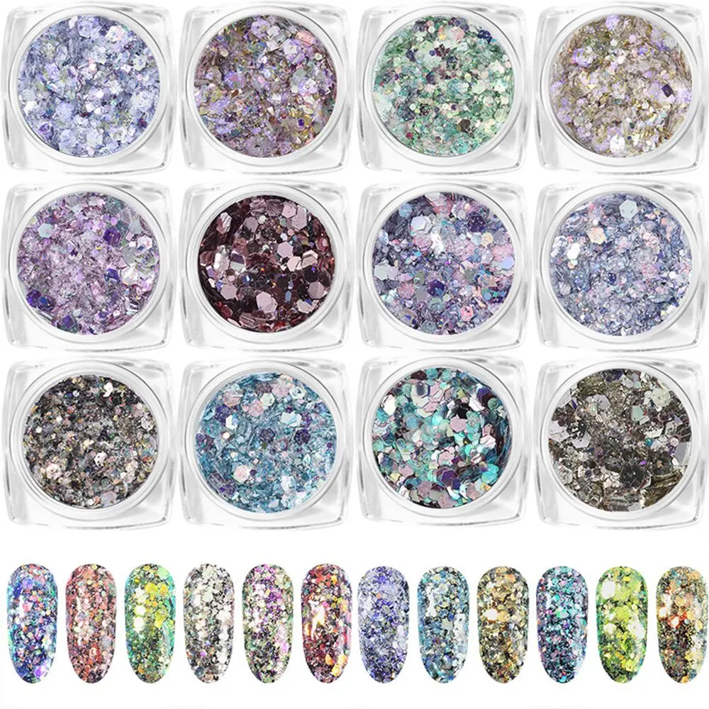 1 Box Nail Mermaid Glitter Flakes Sparkly 3D Hexagon Colorful Sequins Spangles Polish Manicure Nails Art Decorations
1 Box Nail Mermaid Glitter Flakes Sparkly 3D Hexagon Colorful Sequins Spangles Polish Manicure Nails Art Decorations