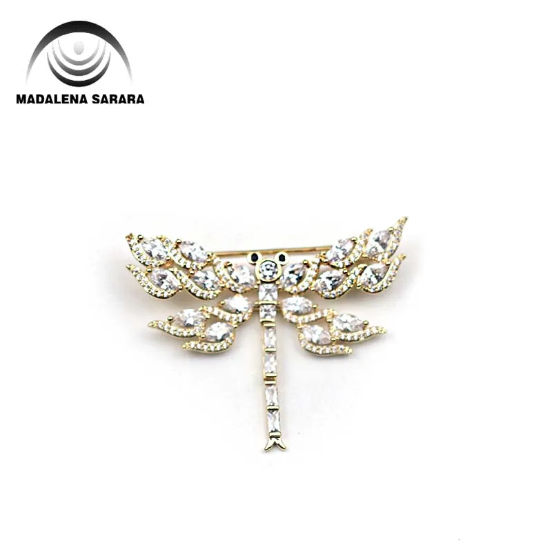 MADALENA SARARA AAAA Zircon And Crystal Inlaid Pearl Brooch Gol Plated Copper Dragonfly Style Fine Brooch Pin For Women Jewelry
MADALENA SARARA AAAA Zircon And Crystal Inlaid Pearl Brooch Gol Plated Copper Dragonfly Style Fine Brooch Pin For Women Jewelry