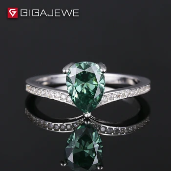 GIGAJEWE Pear Cut Moissanite stone 1ct 925 Sterling Silver Engagement Wedding Ring Free shipping Gift
GIGAJEWE Pear Cut Moissanite stone 1ct 925 Sterling Silver Engagement Wedding Ring Free shipping Gift