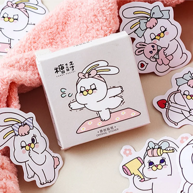 45 Pcs/Box Cute cartoon rabbit animal mini decoration paper sticker decoration DIY album diary scrapbooking label sticker kawaii
45 Pcs/Box Cute cartoon rabbit animal mini decoration paper sticker decoration DIY album diary scrapbooking label sticker kawaii