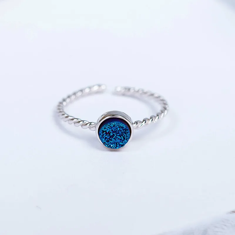 100% Authentic 925 Sterling Silver Blue Crystal Rings For Women Geometric Triangle/square/round Open Elegant Jewelry Ring
100% Authentic 925 Sterling Silver Blue Crystal Rings For Women Geometric Triangle/square/round Open Elegant Jewelry Ring