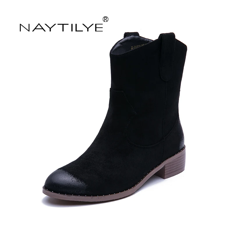 NAYTILYT 2019 New Ankle boots Pu ECO leather shoes Woman Round Toe Medium heels Spring Autumn Free shipping
NAYTILYT 2019 New Ankle boots Pu ECO leather shoes Woman Round Toe Medium heels Spring Autumn Free shipping