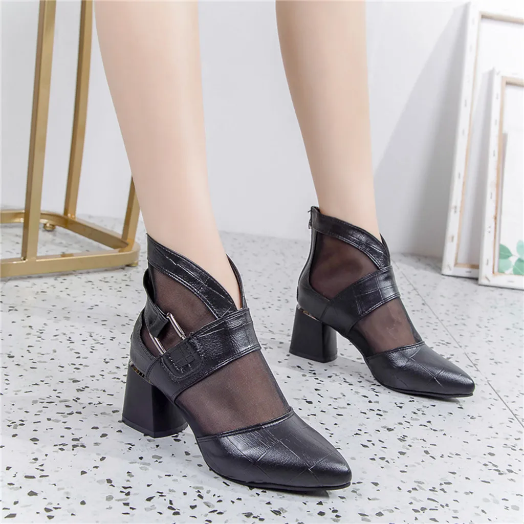 Women's Winter Boots 2019 Pointed Toe Office Lady Boot Leather High Heel Square Heels Ankle Boots Light Big Size Party Shoes
Women's Winter Boots 2019 Pointed Toe Office Lady Boot Leather High Heel Square Heels Ankle Boots Light Big Size Party Shoes