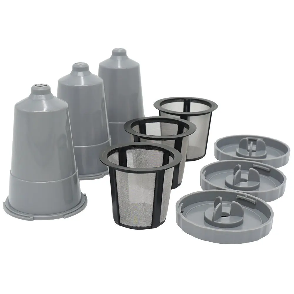 3 Groups Reusable Coffee Filter Mesh Capsule Case Drip Cup Model - Gray (1 set of 3 accessories)
3 Groups Reusable Coffee Filter Mesh Capsule Case Drip Cup Model - Gray (1 set of 3 accessories)