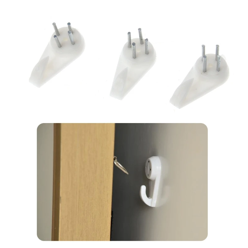 50 Pcs Plastic+Metal Invisible Strong Non Trace Nail Home Wall Mount Photo Picture Frame Nail Hook Hanger Home Ornament Hooks
50 Pcs Plastic+Metal Invisible Strong Non Trace Nail Home Wall Mount Photo Picture Frame Nail Hook Hanger Home Ornament Hooks