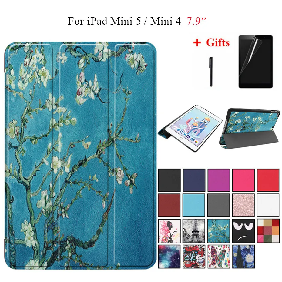 Free Stylus Pen+Screen Film for iPad Mini 5 2019 Smart Cover Stand Funda for iPad Mini 4 2015 Magnetic Case Capa
Free Stylus Pen+Screen Film for iPad Mini 5 2019 Smart Cover Stand Funda for iPad Mini 4 2015 Magnetic Case Capa