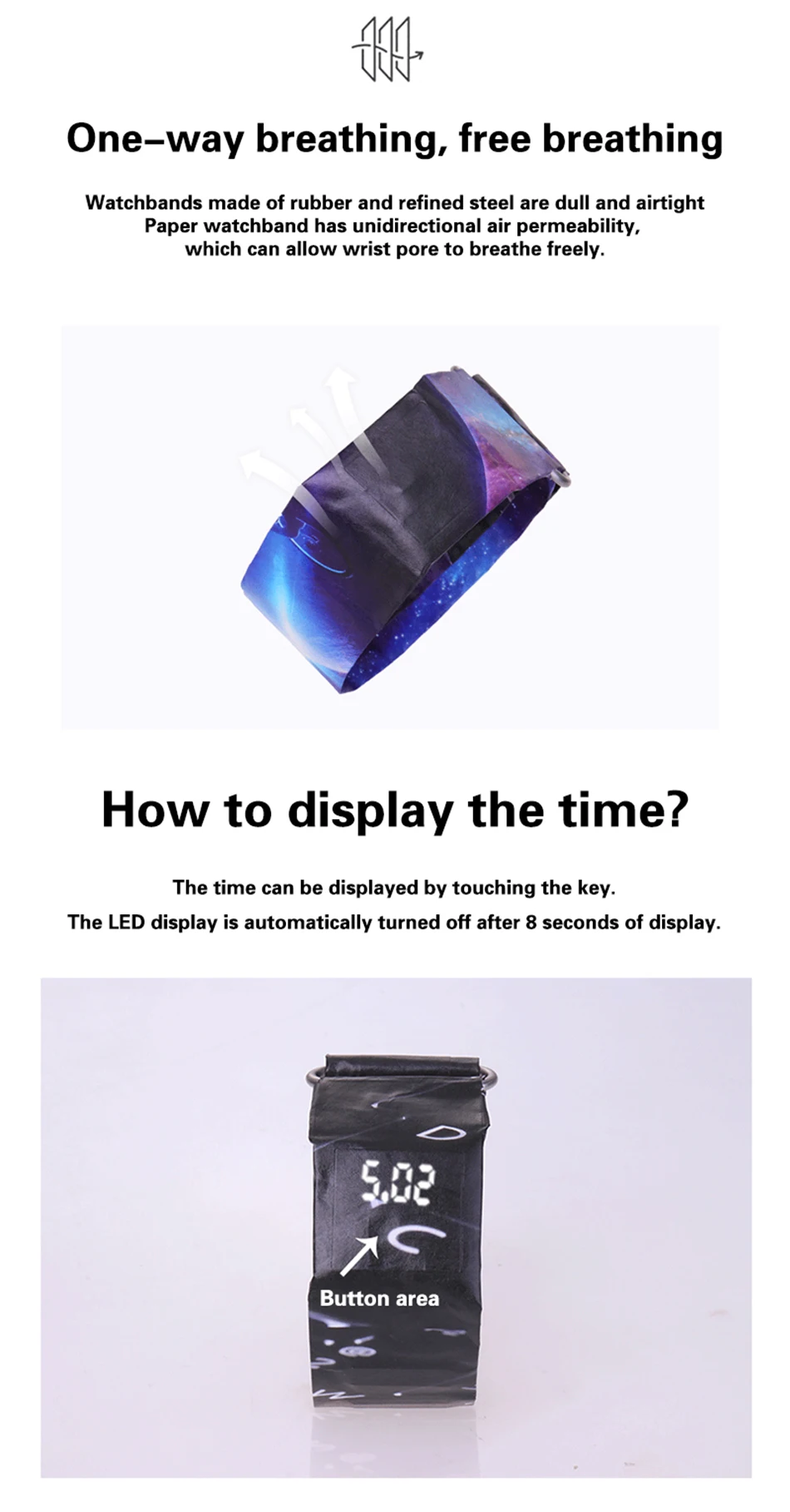 Strap Digital Sports wristwatch