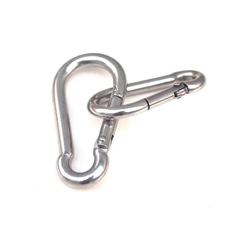 2pcs 304 Stainless Steel Spring Carabiner Snap Hook Keychain Quick Link Lock Buckle M4
2pcs 304 Stainless Steel Spring Carabiner Snap Hook Keychain Quick Link Lock Buckle M4